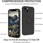 for iPhone 13 12 Pro Silicone Ultra Slim Shockproof Protective Phone Case, Black