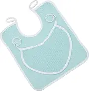PEPLAYTAL 2Pcs Portable Feeding Bibs for Elders Practical Nursing Towels Skin Friendly Water Absorbent Oil Lightweight for Meals and Clean Up