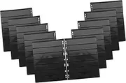 SHOWERORO Stamp Collector's Sheets of Seven Rows Stamp Pages Black Back for Safe and Stamp Storage
