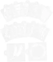 CATIEBYE Efficient Baking Kit 12pcs Bread Flour Template Stencils for Cake Sourdough Decorations
