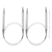2pcs 39.37" Circular Knitting Needles US 15/10.0mm Needles 5.51" Short