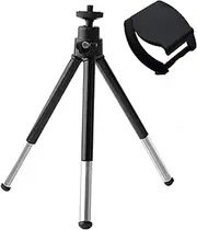 Privacy Cover and Tripod Stand for Logitech Webcam, Black, Clip-on Mount