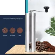 Portable Manual Coffee Bean Grinder Stainless Steel Mini Hand Mill Burr Tool NEW
