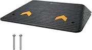 VEVOR Upgraded Rubber Threshold Ramp, 10.2 cm Rise Door With 1 Channel, Natural Rubber Car With Non-Slip Textured Surface, 15 Tons Load Capacity for Wheelchair and Scooter