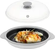 CBJAPAN Microwave Cookware, Can Be Baked in The Microwave (This is One for Frying, Boiling, Baking, Boiling, Steaming, Cooking), Dishwasher Safe, Recipe Included, Microwave Grill, Copan
