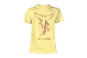 Nirvana | Official Band T-shirt | In Utero F&B Men (Yellow) (back print)