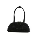[Margesherwood] Margesherwood Bessette Croc-effect Calf-suede Tote Bag ONE SIZE BLACK