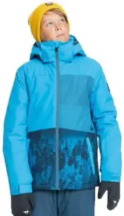 Quiksilver Boy's Silvertip Snow Jacket - Brilliant Blue Parafinum - New