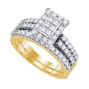 1 1/4CTW-Diamond BRIDAL SET