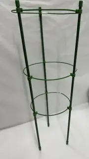 Climbing plant support trellis rings stakes tomato pots no assembly metal