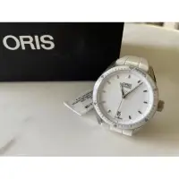 在飛比找蝦皮購物優惠-Oris機械女錶橡膠錶帶白色