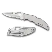 Spyderco Flight Stainless Folding Knife | Combo Blade YSBY05PS