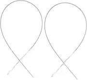 SHINEOFI 2pcs Big Eye Beading Needles for DIY Jewelry Making Bead Spinner Needles for Bracelet Necklace