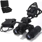 FMA Tactical Airsoft AN/PVS31 Helmet Dummy Night Vision Goggle Model ＆ L4G19 NVG Helmet Mount Plastic Bracket No Function Binocular Night Vision NVG with Battery Case and Storage Box for Cosplay