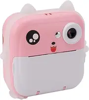 Children Digital Print Camera, Digital Print Camera USB Charging 5V 24Mp Au Focusing 800Mah for Home Pink