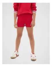 [Seed Heritage] Boucle Knit Short in Chilli Red