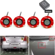 4 Parking Sensors Buzzer Car Reverse Backup Rear Radar System Sound Alarm Gray (for: Fiat)