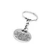 23rd Psalm Charm Keychain, I Fear No Evil, God Is With Me, Psalm 23 4, Scripture