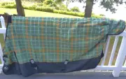 NEW 72'' SSTACK DURA-TECH AQUANON MEDIUM WEIGHT TURNOUT BLANKET 1200D 220D GREEN