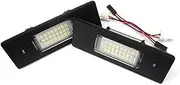 FIQOME 2x LED Licence Number Plate Light White Canbus, for E81 E87 F20 F21 E63 F06 F13 F39 X2 G02 X4 E89 Z4 Cooper Clubman R55 F54 Countryman R60 Car Number Plate Led Light