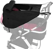 CXNXFD Pushchair Sun Protection, UV Protection Factor 50+, Waterproof, Dustproof, Windproof, Black, Universal Sun Canopy with Ventilation Window for Baby Buggies, Prams, Sun Canopy, Sun Blind