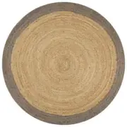 Braided Jute Area Rug Handmade Bedroom Mat Living Room Floor Carpet Natural