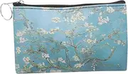 [SAFIGLE] Retro Oil Painting Coin Purse Zipper Holder Small Coin Purse Waterproof Cosmetic Handbag Glamorous Ladies Cash Wallet Card Pouch Wallet Purse Women Purses and Pouches Leather
