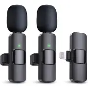 Professional Grade Crystal Clear 2-Pack Wireless Lavalier Microphone