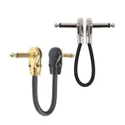 2Pcs Guitar Effect Pedal Cable Instrument Patched Cord for Microphones 1/4Inch