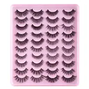 20 Pairs of False Eyelashes Mixed Natural Thick Cat Eye Lashes