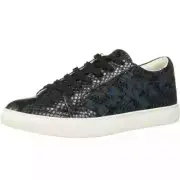 Kenneth Cole Blue Leather Animal Print Snakeskin Sneakers 8.5 NWT