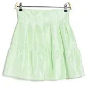 Topshop Lantern Mini Skirt Green Size 8