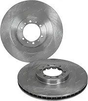 2 Front Disc Brake Rotors for Mitsubishi Triton MK & Pajero NK NL 4cyl 2.8L 4M40 V6 3.0L 6G72 3.5L 6G74 1996 1997 1998 1999 2000 2001 2002 2003 2004 2005 2006 with 16" + 18" Wheels