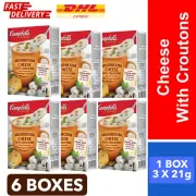 Campbell's Instant Soup Mushroom Cheese with Croutons 63g(3 x 21g) x 6 Boxes
