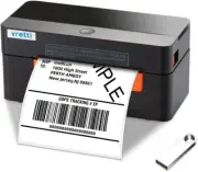 VRETTI USB Wireless Thermal Label Printer 4x6 for Ecommerce Business/Home Black