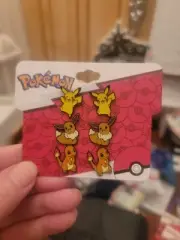 Pokemon Pikachu, Eevee & Charmander Earrings Set