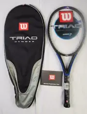 Wilson Triad Hammer 4.0 Tennis Racket (T7240) w/ Cover - 4 3/8 in, Unstrung, MP