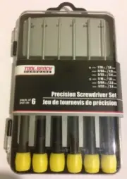 Tool Bench Hardware 186591 6 Piece Precision Screwdriver Set