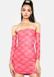 Prep Obsessed Plaid Mini Dress
