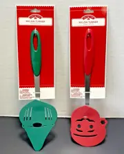 NEW NYLON TURNER CHRISTMAS TREE & SANTA SPATULAS