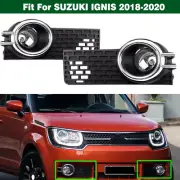 Set Front Bumper Fog Lights Lamp w/ Cover Wire Switch For SUZUKI IGNIS 2018-2020