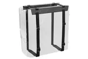 VIVO Under-Desk and Wall Mount PC Adjustable Strap and Steel Bracket Holder, Computer Case Carrier, Black, MOUNT-PC02S