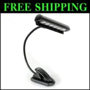 LED Orchestra Music Stand Light - 6 Bright LEDs with Push Button Control
