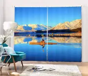 Most Beautiful Lake 3D Blockout Photo Curtain Print Curtains Drape Fabric Window