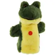 Frog Hand Puppet with Sound soft plush toy 9"/23cm Croaking Frog Toy