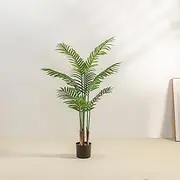 TBSITNS Artificial Areca Palm Tree- Faux Tropical Palm Plant Fake Tree,Green Plants Realistic Decorative Greenery,Modern Home Decor Indoor and Outdoor,Perfect Housewarming Gift(140cm-9 Leaves)
