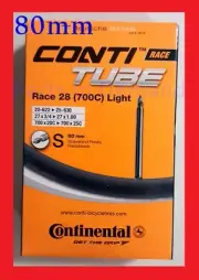 NEW IN BOX Continental Race 28 Light 700c 18-25 80mm Stem Presta Bike Inner Tube