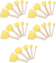 5 Pack Boys and Girls Sponge Painting Brushes Portable Art Sponge Brush for Boys and Girls and Artists