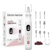 Electric Nail File Set, Portable Manicure and Pedicure Kit, Cordless Pedicure Tools for Toe Nail Grinder Kit