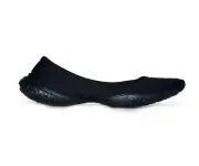 Lissom Flyte Women Black With Black Slip On Flats US 9.5
